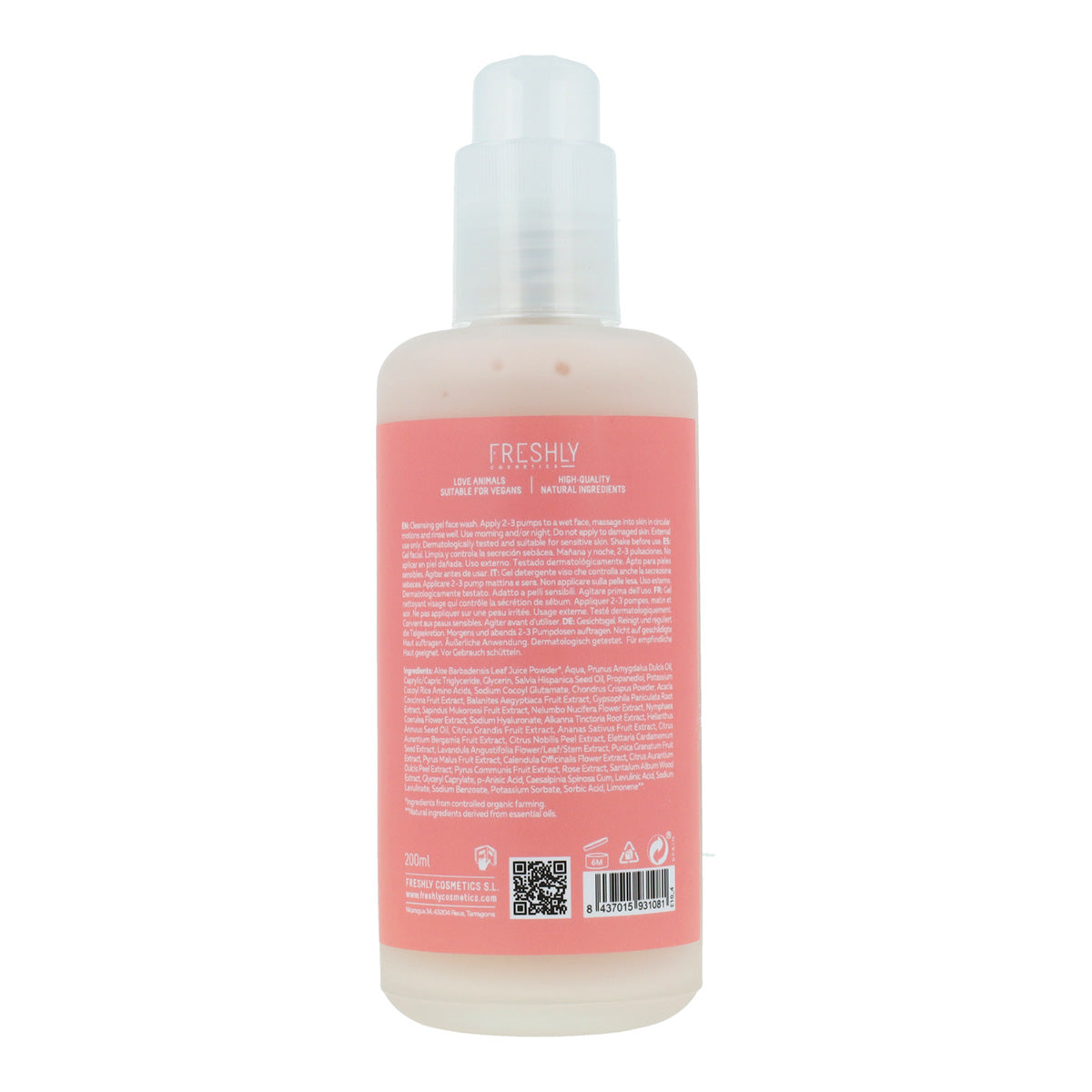 Nettoyant visage Rose Quartz Freshly 200 ml