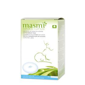 Disques d'allaitement 100 % coton Masmi, 30 unités