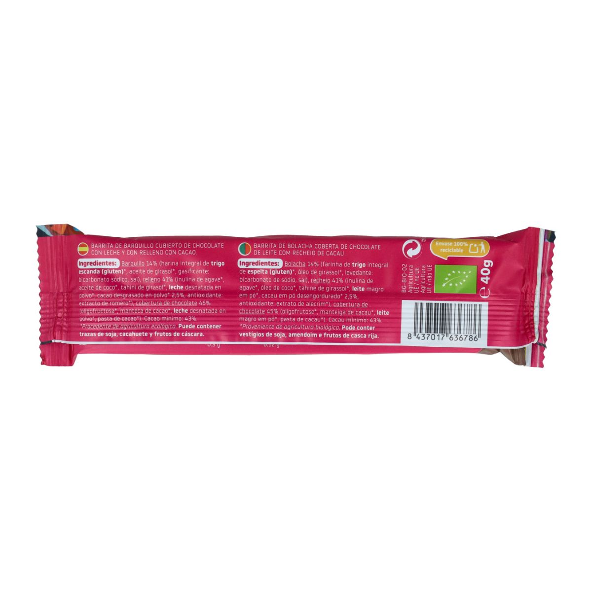 Schokoladenwaffelriegel ECO Smileat 40 g