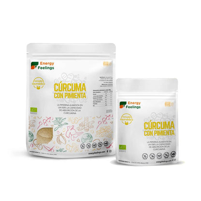 2-pack gurkmeja med svartpeppar i pulverform Eco  Energy Feelings 200 g