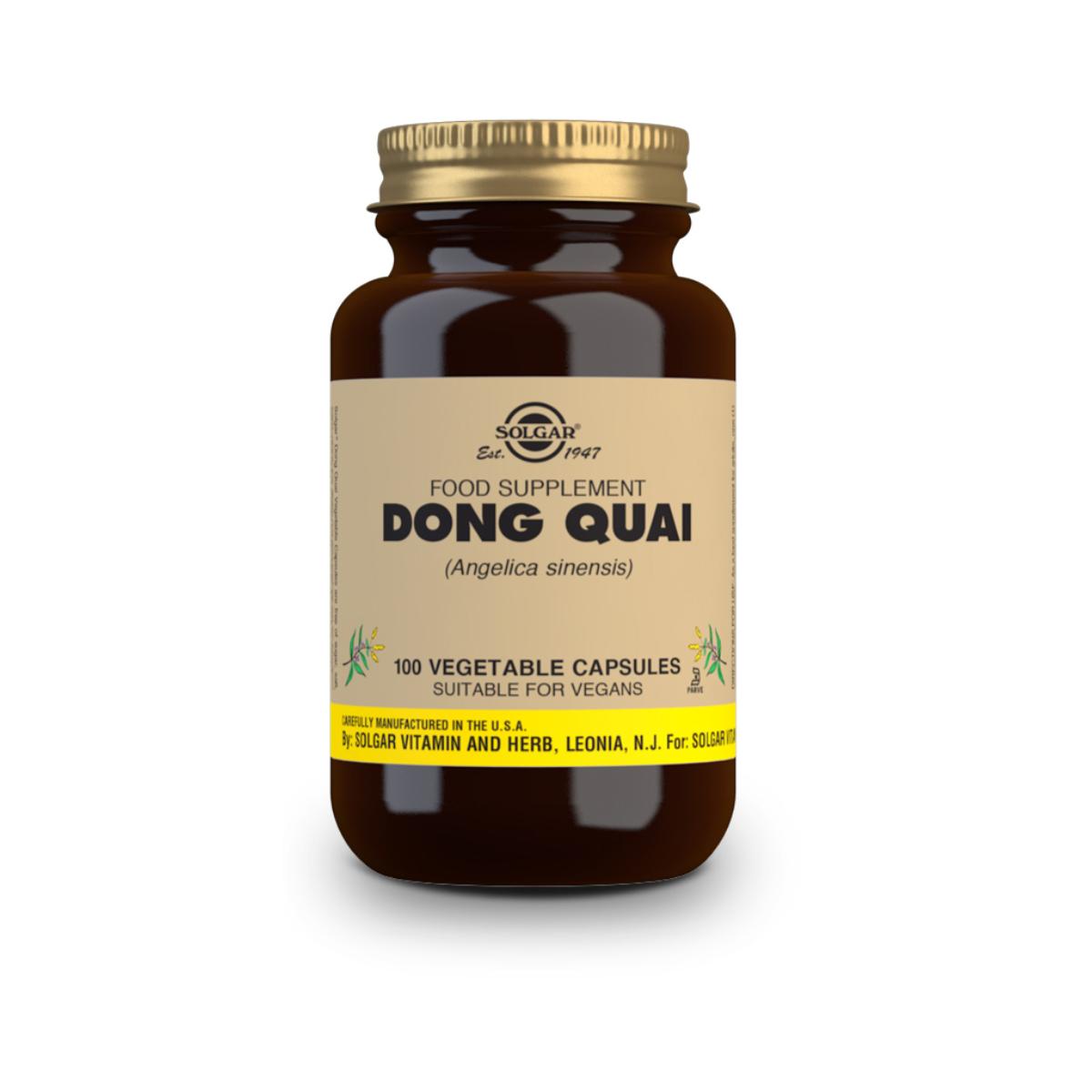 Dong Quai (Angelica sinensis), 100 cápsulas vegetales
