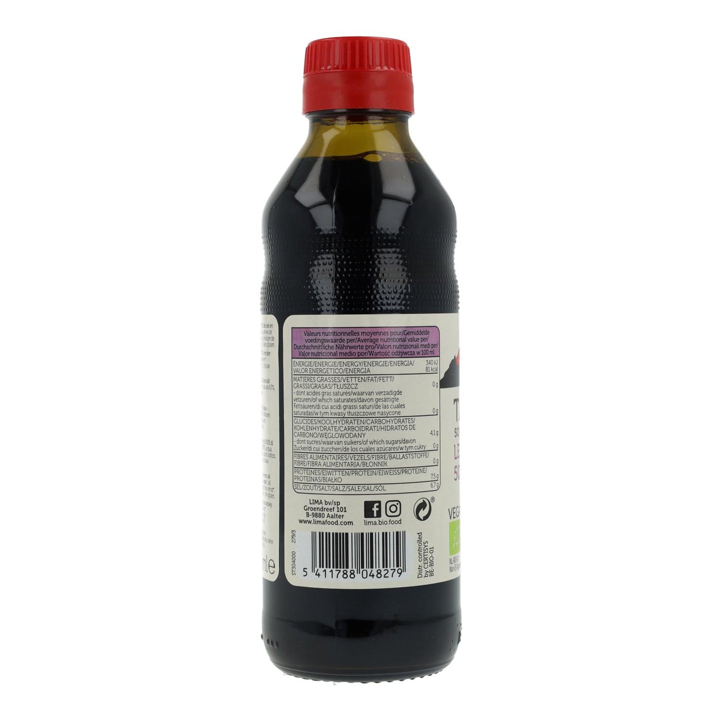 Salsa di soia Tamari con il 50% di sale in meno ECO Lima  250 ml