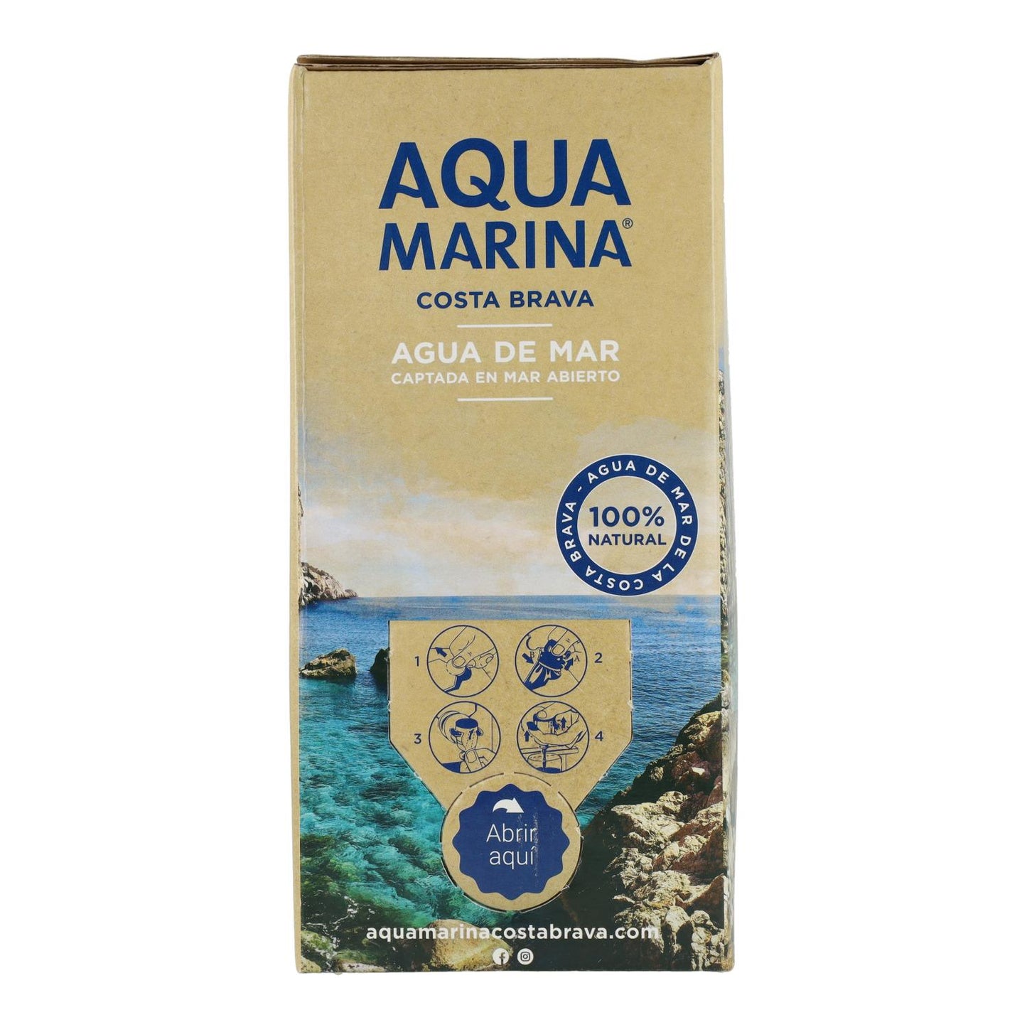 Acqua di mare ipertonica B&B Aquamarina 3 L.