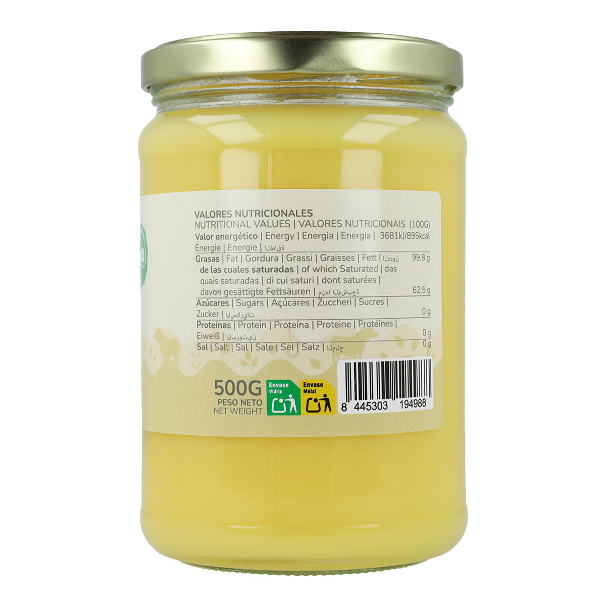 Packung 3xGhee geklärte Butter ECO Planeta Huerto 500 gr