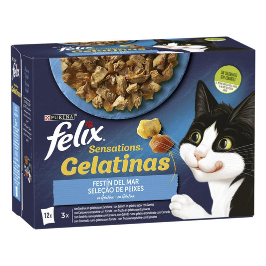 FELIX Sensations festin de la mer Gelées Multipack 12 x 85 g