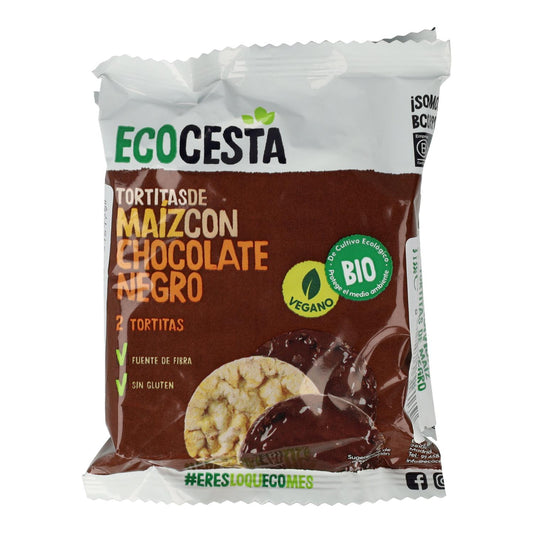 Maïspannenkoekjes met pure chocolade Bio Pack 3 pakjes Ecocesta 99 g