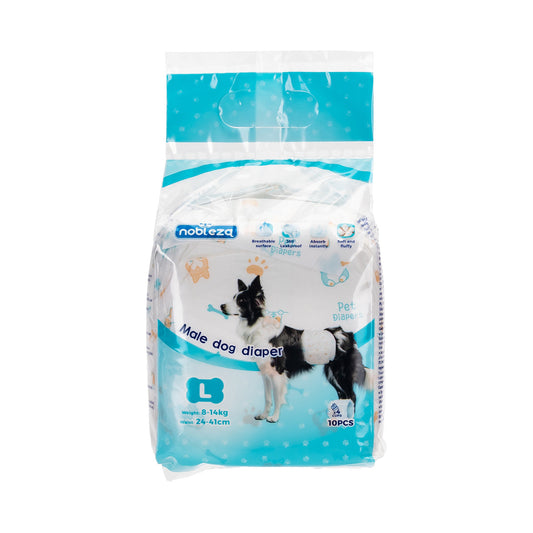 Pañales para perro Macho L Nobleza 10 ud