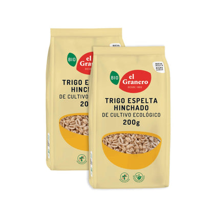 Confezione da 2x Farro soffiato biologico El Granero, 200 g
