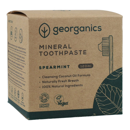 Natürliche Zahnpasta mit Pfefferminze und Kokosnuss Georganics 120 ml