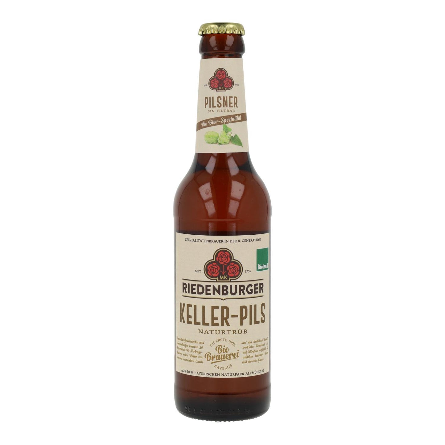 Cerveza Pilsner Aroma de Lúpulo Riedenburger, 33cl