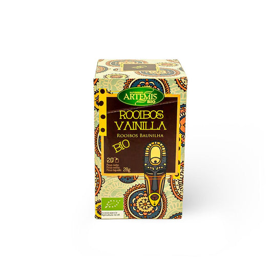 Rooibos-te med vanilj för infusion Artemis Bio 20 påsar