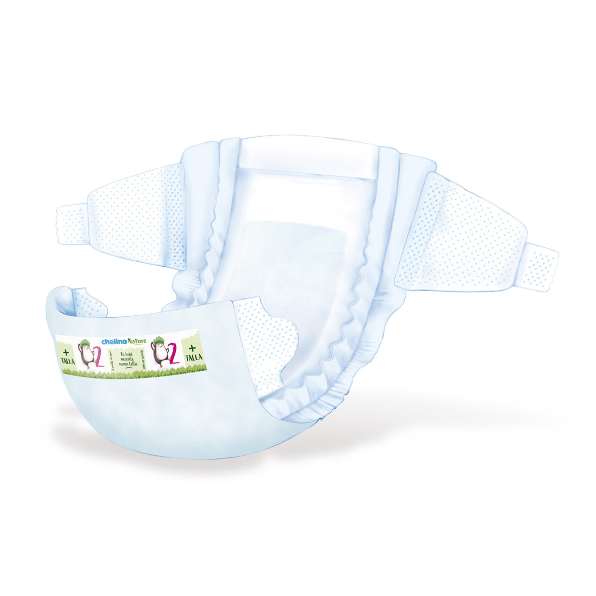 Confezione da 6 pannolini T2 3-6 kg Chelino Nature 28 pezzi