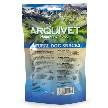 Natürlicher Snack für Hunde  Hühnerflügel  Arquivet 100 g
