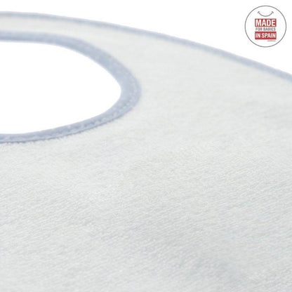 Okrągły śliniak z rzepem Sky celeste/ Lluvia  Cambrass