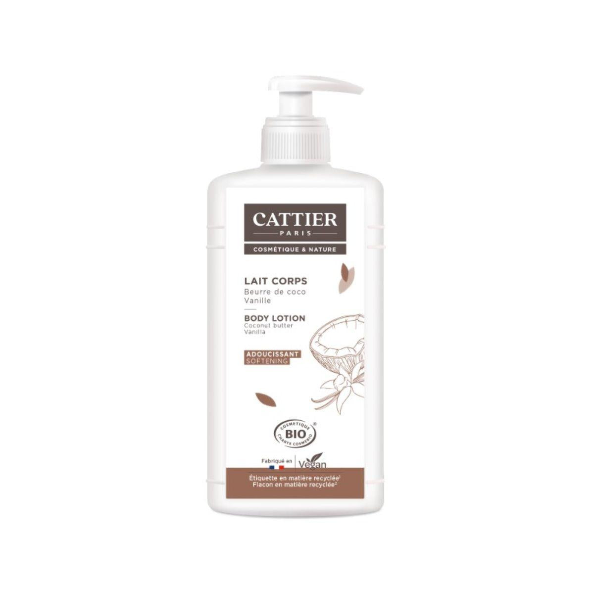 Cattier Coconut and Vanilla Moisturising Body Milk 500 ml