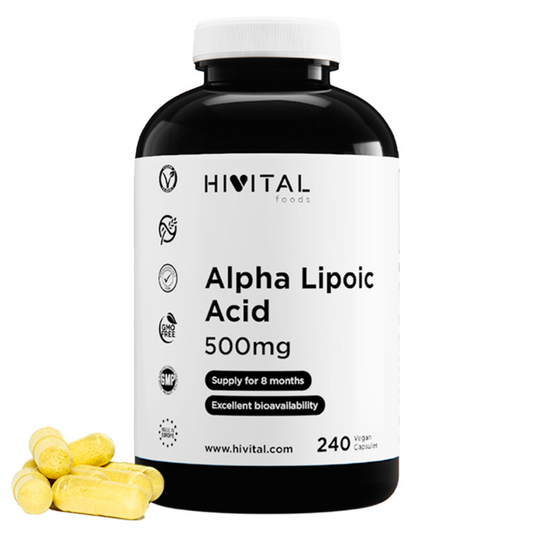 Acido alfa lipoico 500 mg Hivital 240 capsule vegane