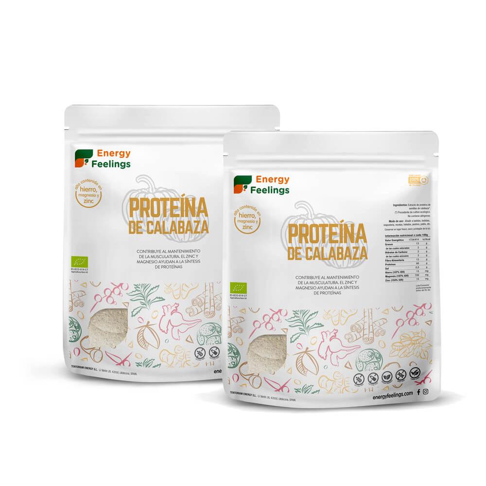 Pack of 2 Energy Feelings Organic Pumpkin Protein 1 kg
