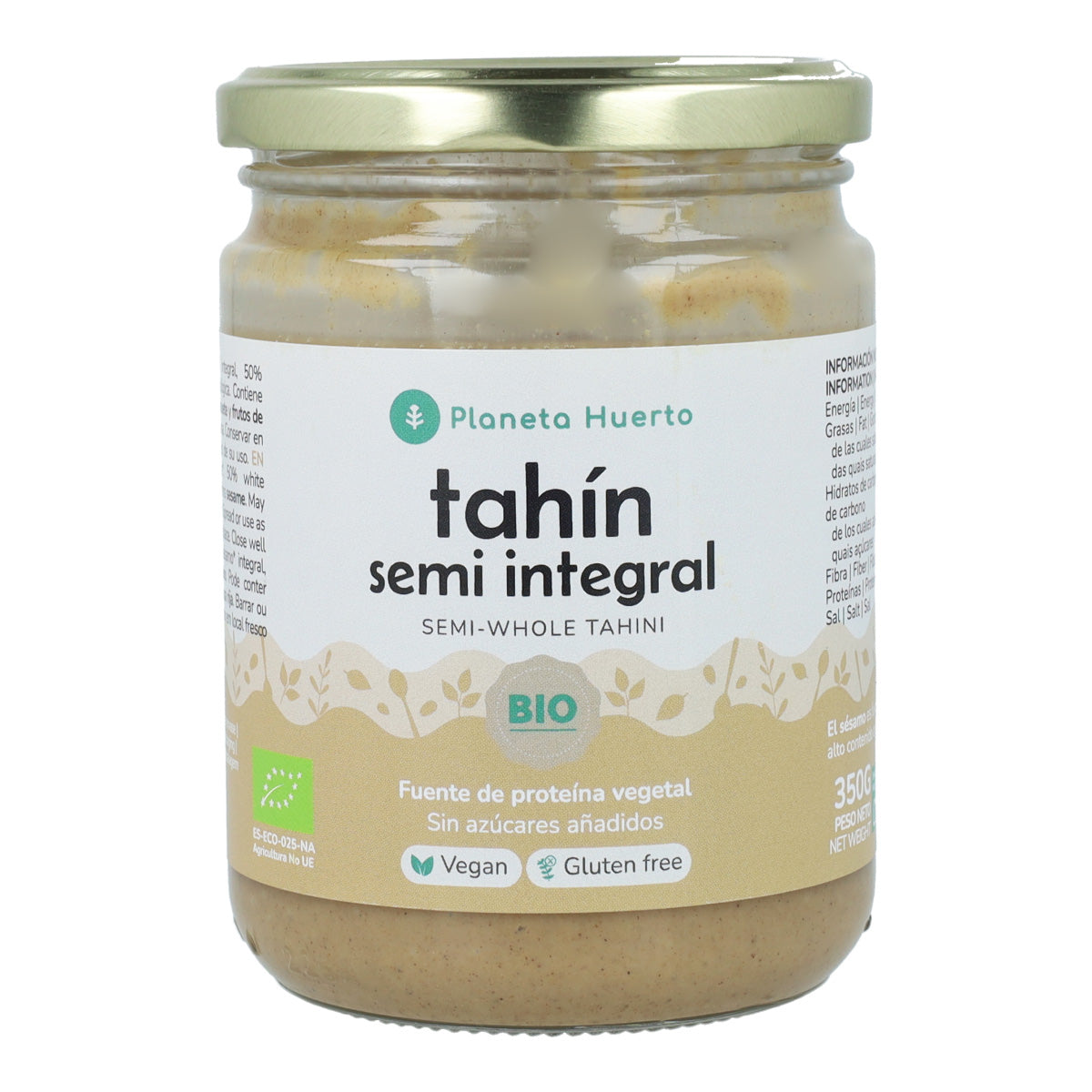 Tahini półtłuste ECO Planeta Huerto 350g