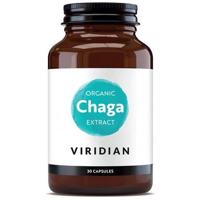 Viridian organic chaga extract, 30 capsules