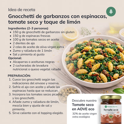 Gnocchetti de garbanzos ECO sin gluten Planeta Huerto 250 g