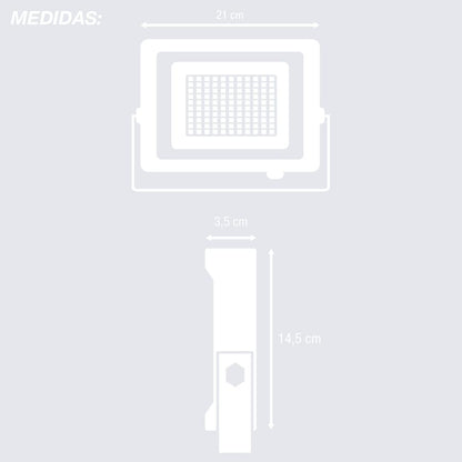 Fast LED-strålkastare 10W