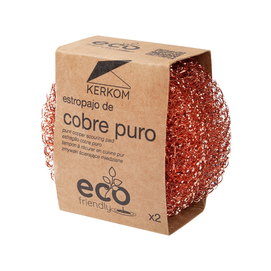 2 skurborstar av ren koppar Eco Friendly ROZENBAL