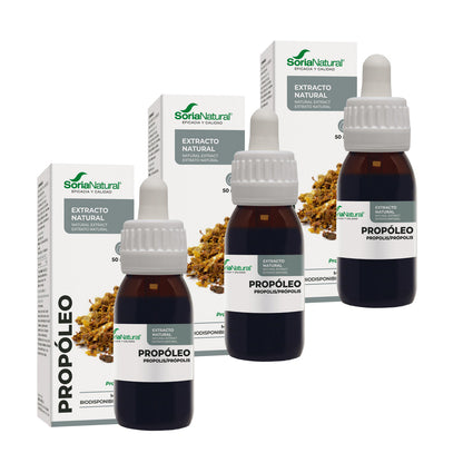 Confezione da 3 estratti di propoli XXI Soria Natural 50 ml