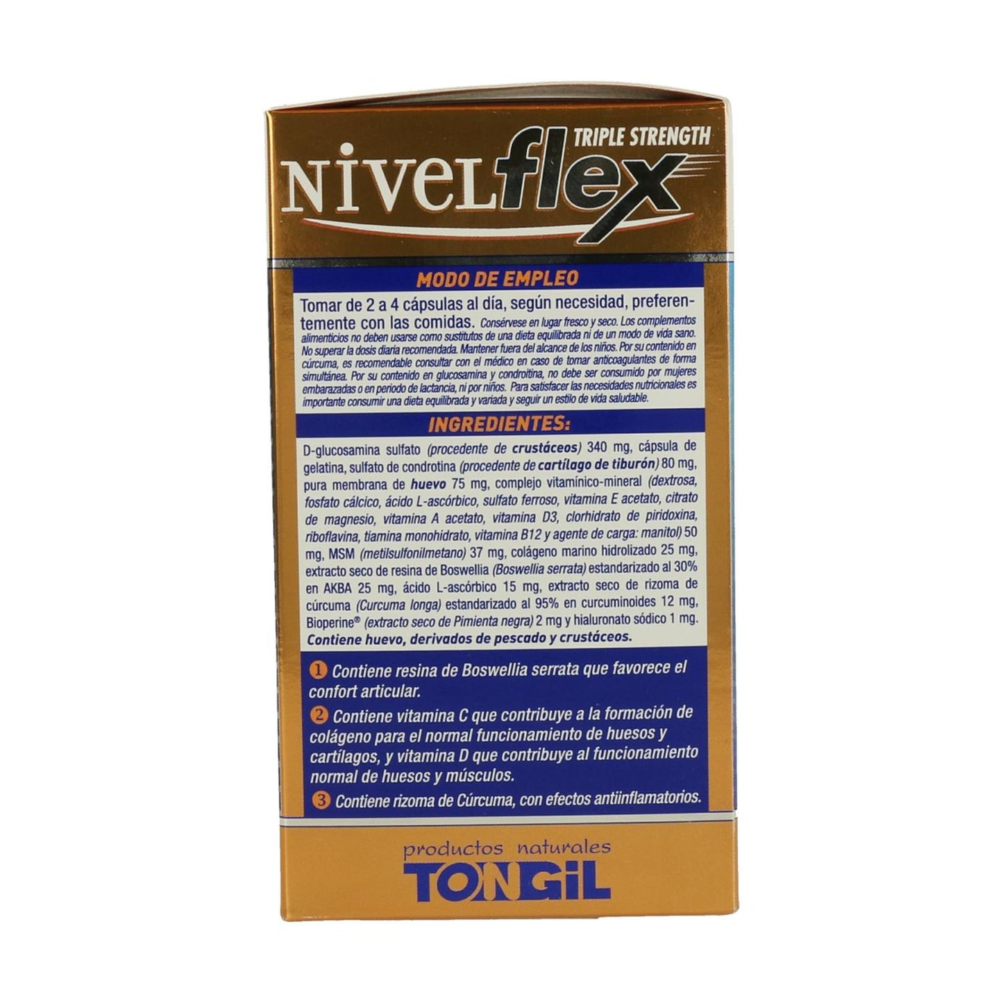 Pack 3x Nivelflex Tongil 782 mg, 100 gélules