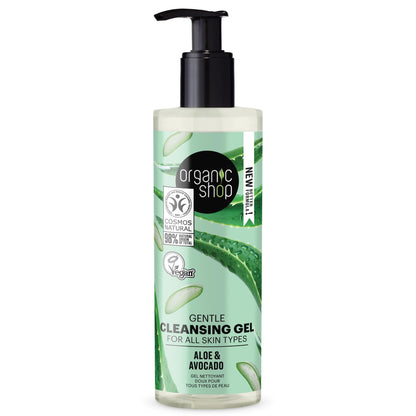 Organic Shop Gentle Aloe and Avocado Cleansing Gel 200 ml