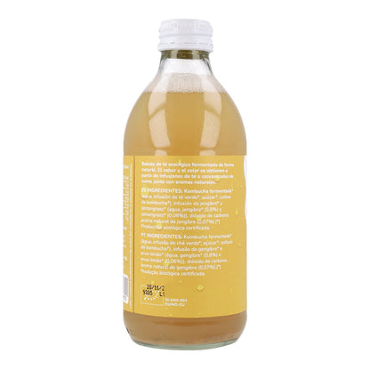 Kombucha ECO Gember en citroengras Planeta Huerto 330 ml