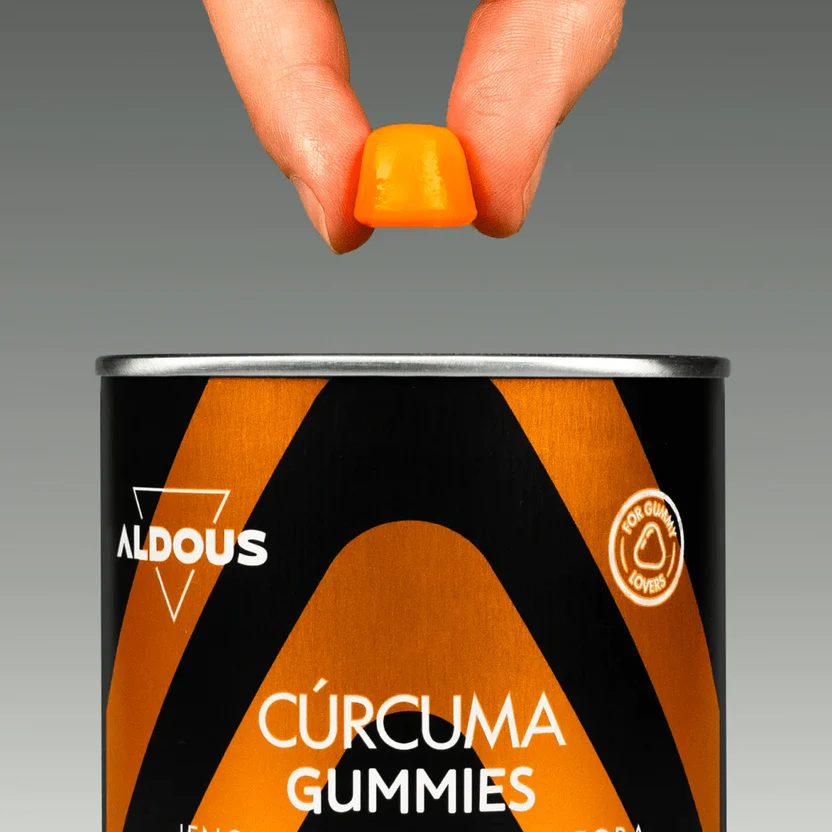 Turmeric with Ginger and Black Pepper + Probiotics Aldous Bio 120 Gummies