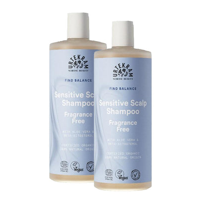 2er-Pack Urtekram Shampoo ohne Duftstoffe 500 ml