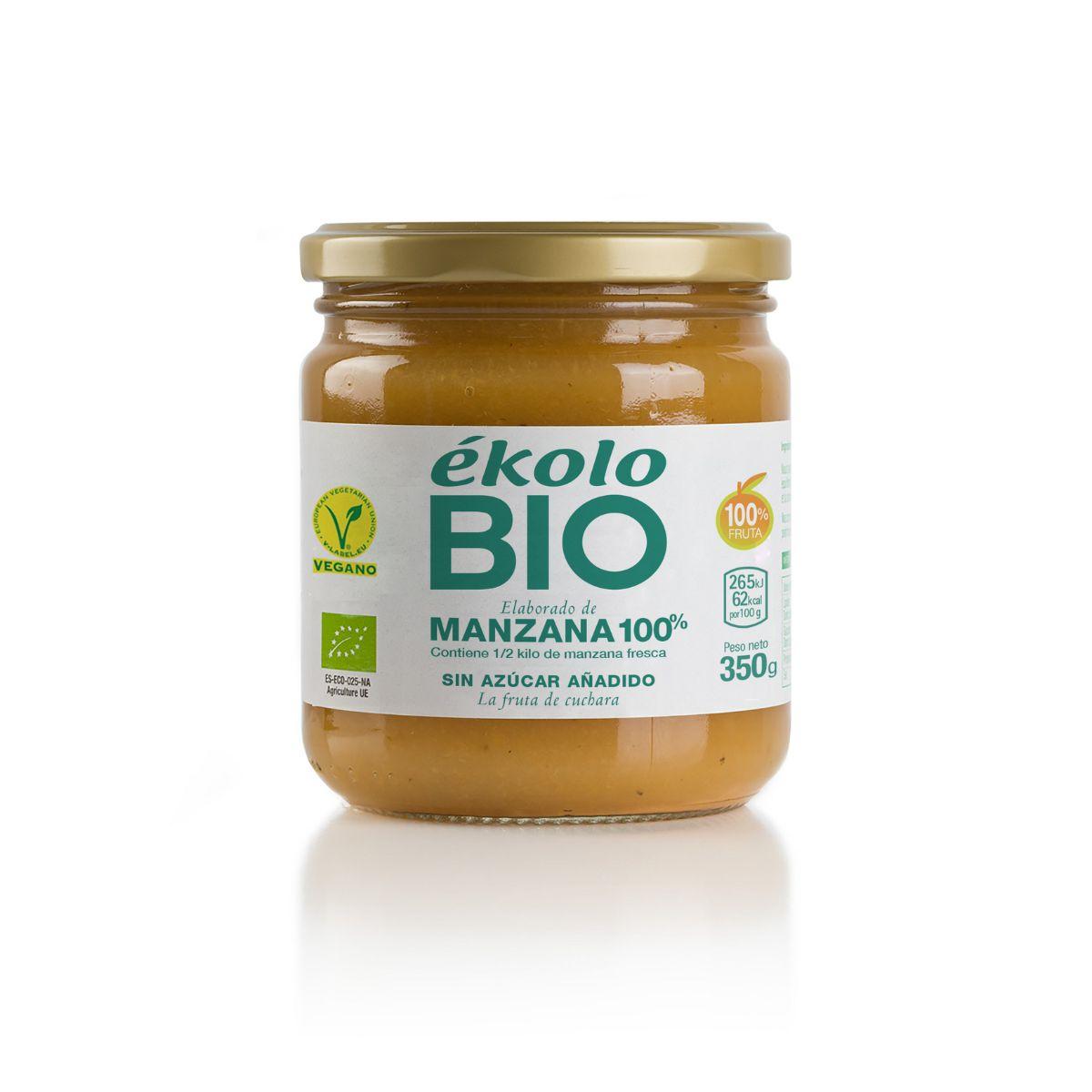 Wyprodukowane w 100% z jabłek bez cukru BIO Ékolo 350 g