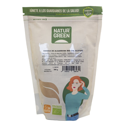 Farina di carruba biologica senza glutine NaturGreen 500 g