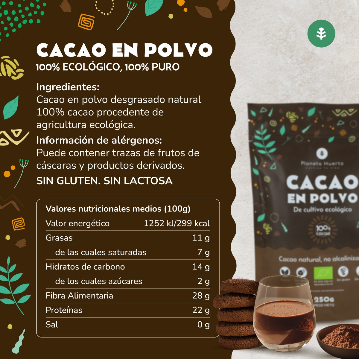 Poudre de cacao ECO Planet Orchard