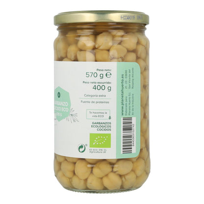 Pack 6x Cooked Chickpeas ECO Planet Garden 570 g