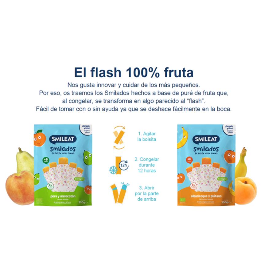 Zestaw lodów dla dzieci SMILADOS 100% owoców BIO Smileat 3 sztuki po 250 g