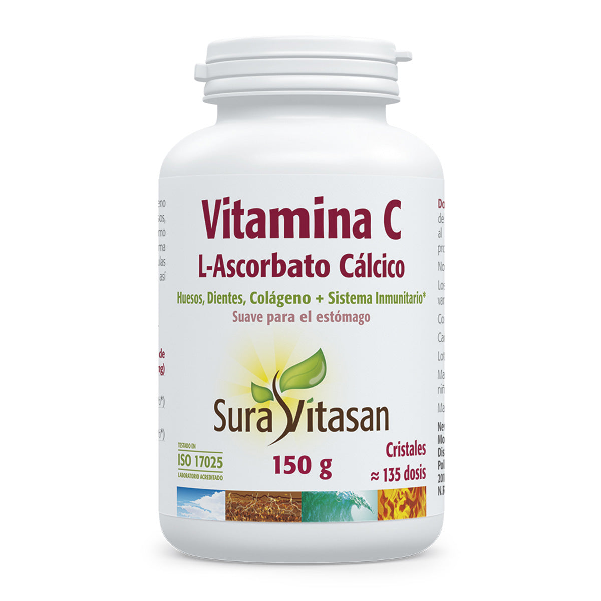 Vitamin C L-Ascorbate, Sura Vitasan, 150g
