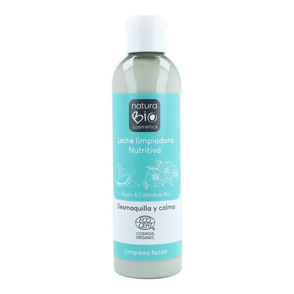 Odżywcze mleczko oczyszczające z arganem i nagietkiem Bio 200 ml NaturaBIO