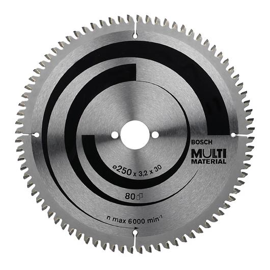 Disque de coupe multi-matériaux pour scie à onglet 250 x 30 mm