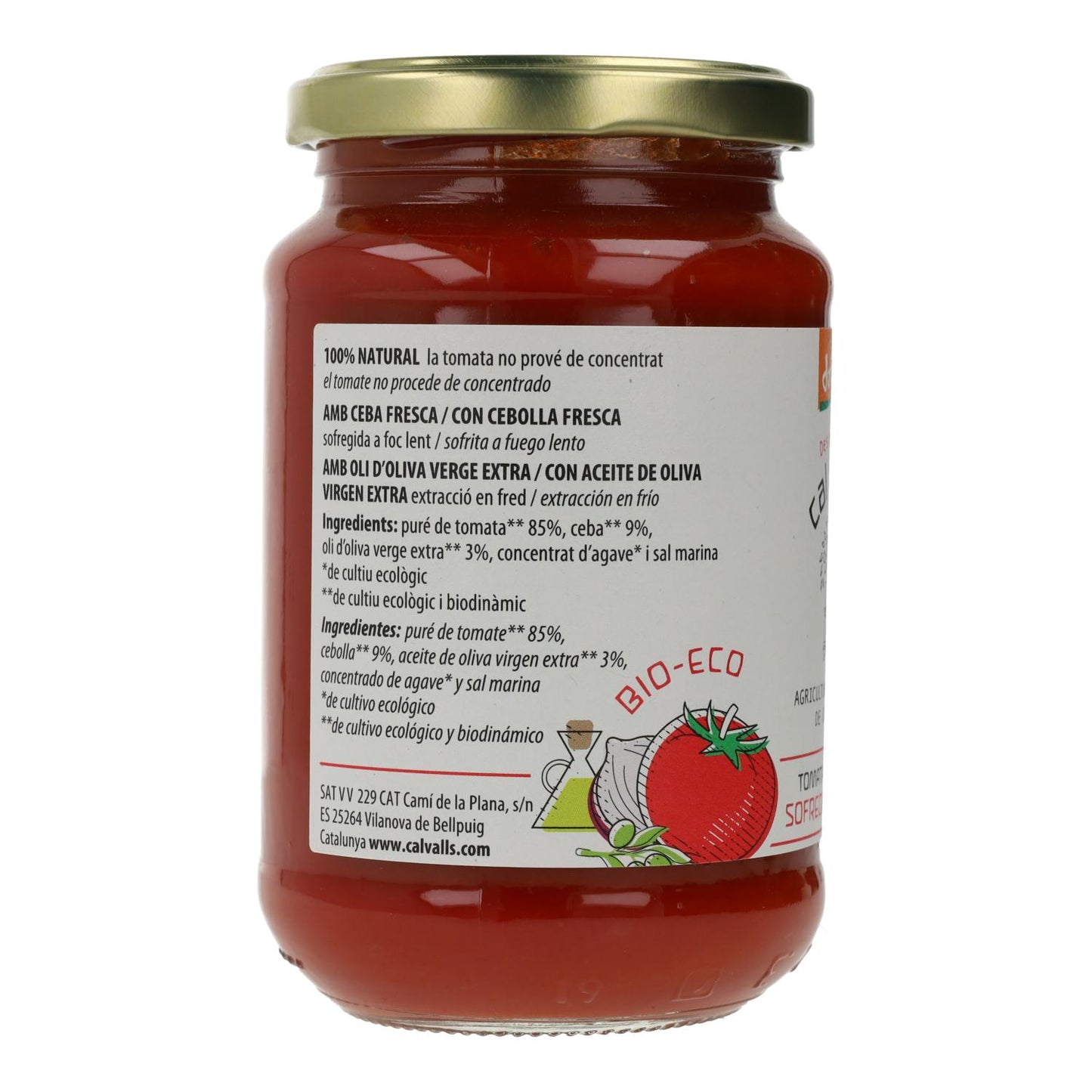 Smażone pomidory Bio Cal Valls, 350 g