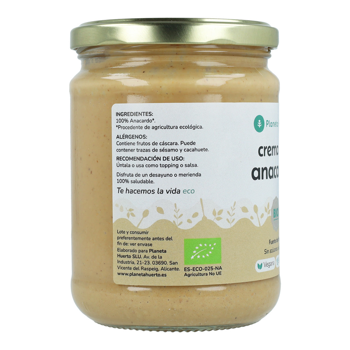 Cashew-Creme ECO Planeta Huerto 350 g