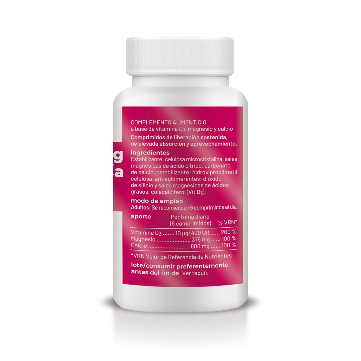 Vitamin D3+MG med fördröjd frisättning, Soria Natural, 60 tabletter