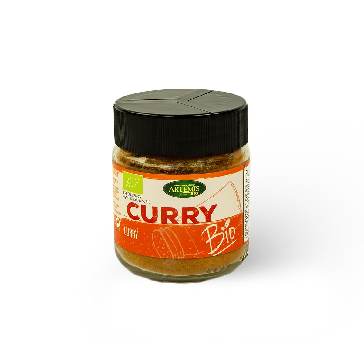 Duży słoik ekologicznej curry 80 g Artemisbio