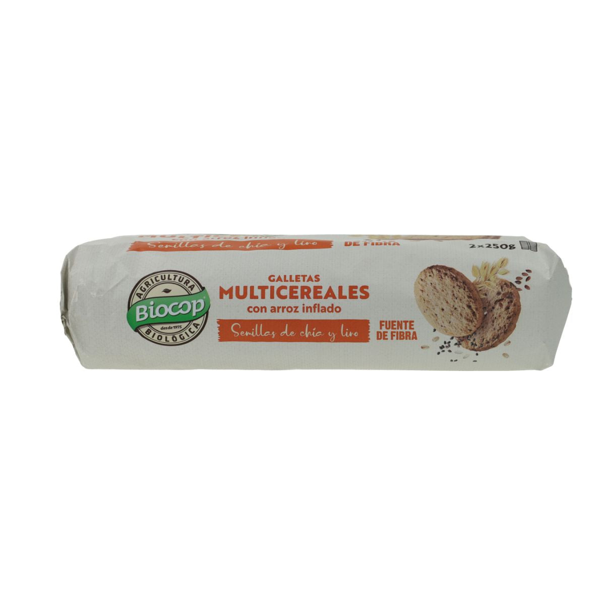 Biocop Multigranenkoekjes met gepofte rijst BIO 2 pakken 500 g