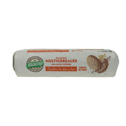 Biocop Multigranenkoekjes met gepofte rijst BIO 2 pakken 500 g