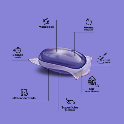 Nettoyant pour sols ECO pH neutre doypack Flopp 20 capsules