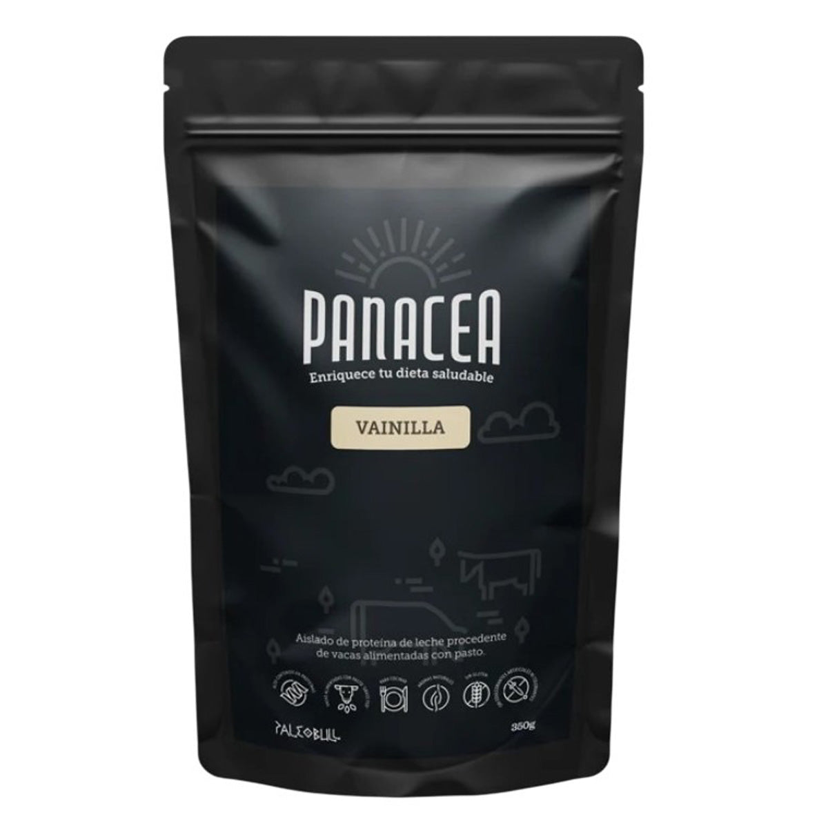 Paleobull Panacea Wei-eiwitisolaat met vanillesmaak 350 g