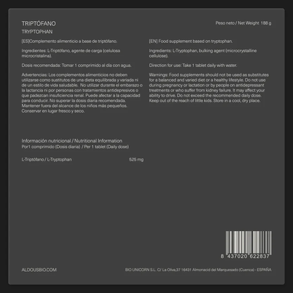 Reines Tryptophan Aldous Bio 300 Tabletten