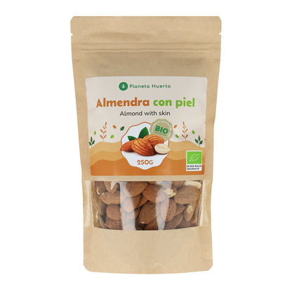 Mandorle naturali con pelle ECO Planeta Huerto 250 g